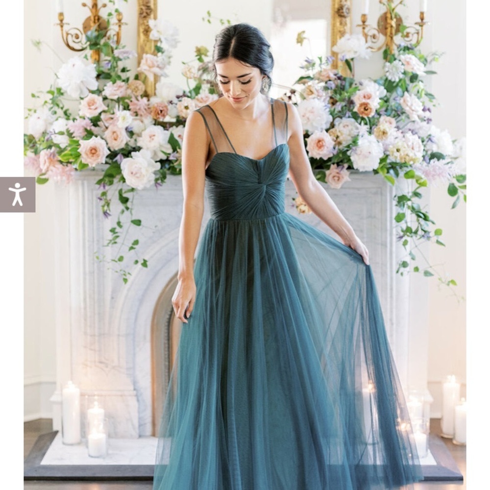 Pippa Tulle dress by Revelry in Eucalyptus